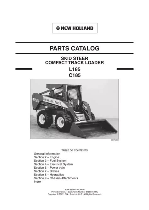 User Manuals: New Holland Super Boom C185 Track Loader